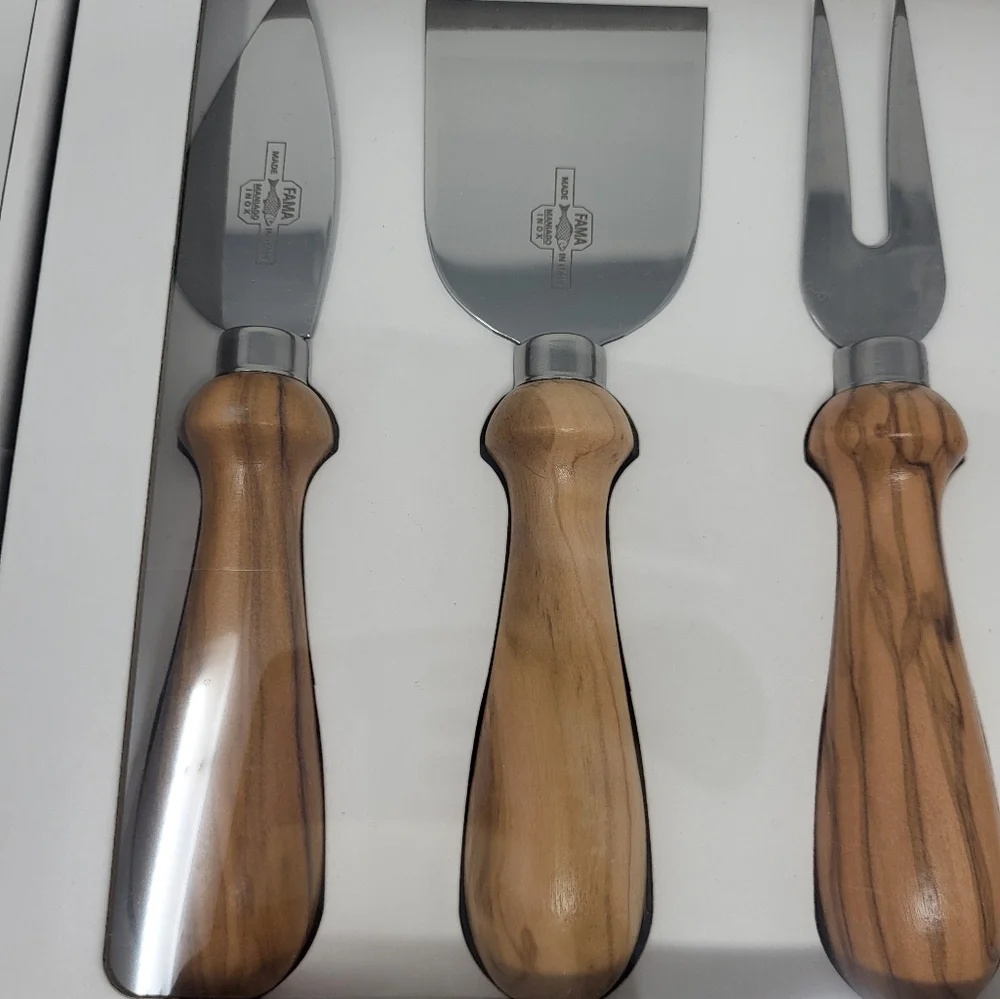 Williams Sonoma Olivewood 5-piece Cheese Knife Set Entertaining‎ Made In Italy